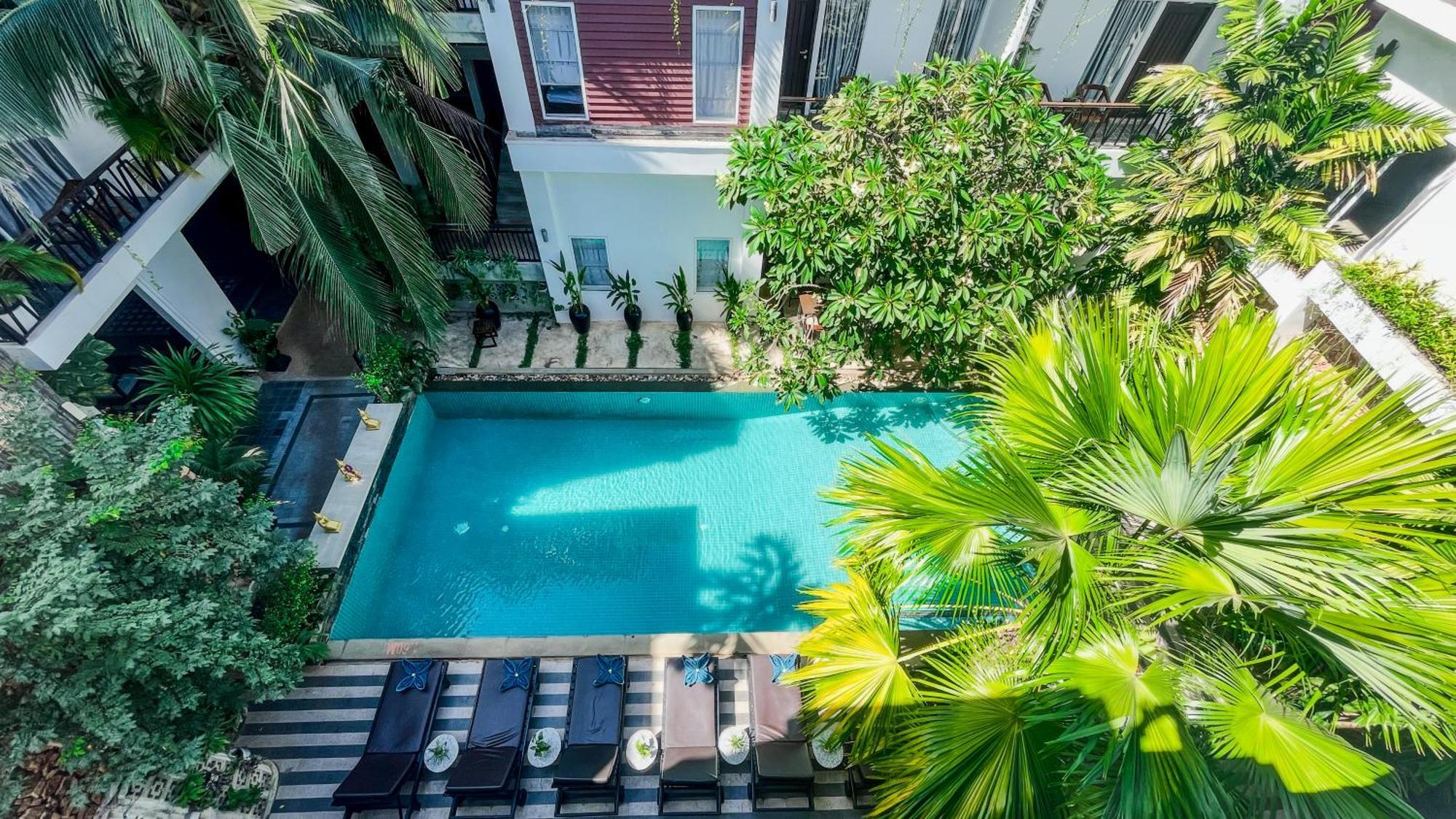 Boutique Indochine D'Angkor Hotel Siem Reap Bagian luar foto