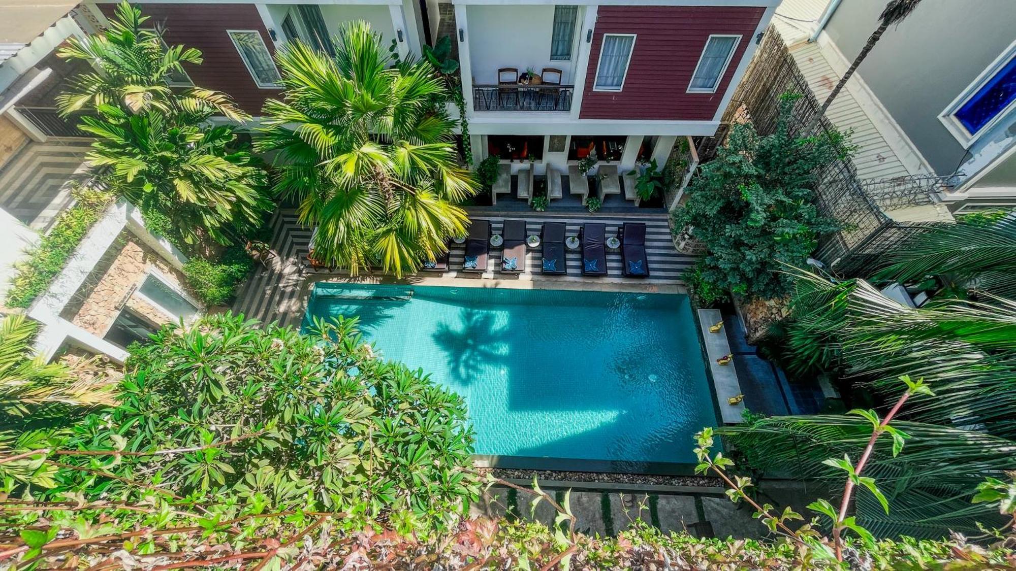 Boutique Indochine D'Angkor Hotel Siem Reap Bagian luar foto