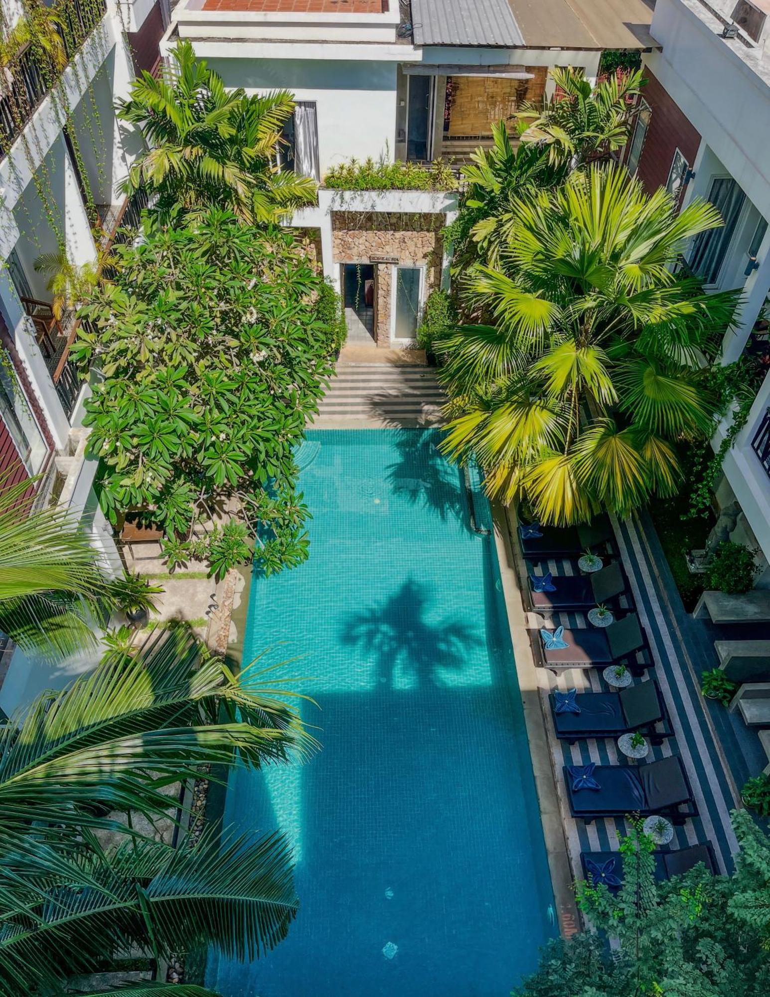 Boutique Indochine D'Angkor Hotel Siem Reap Bagian luar foto